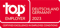 Logo des Siegels Top Employer 2023