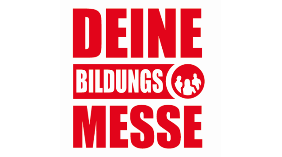 Logo mit roter Schrift